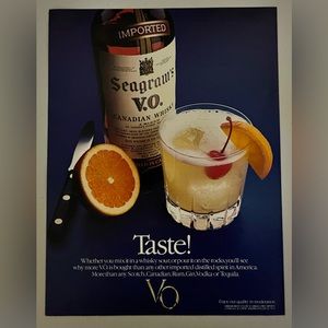 Seagram's V.O. Canadian Whisky 1981 Advertisement
